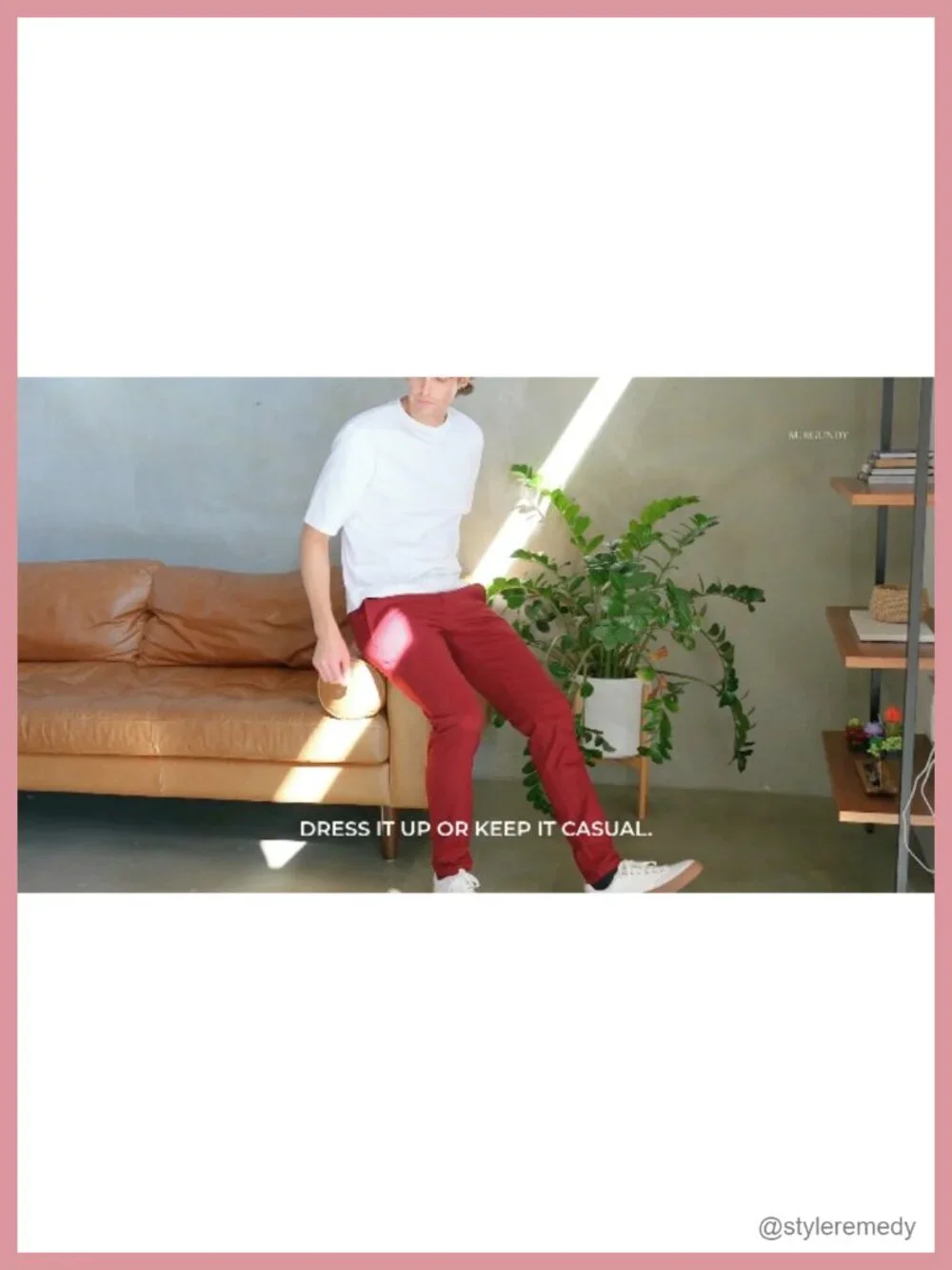 Men's Slim Fit Stretch Chino Pants Casual Tapered Leg Four Pocket